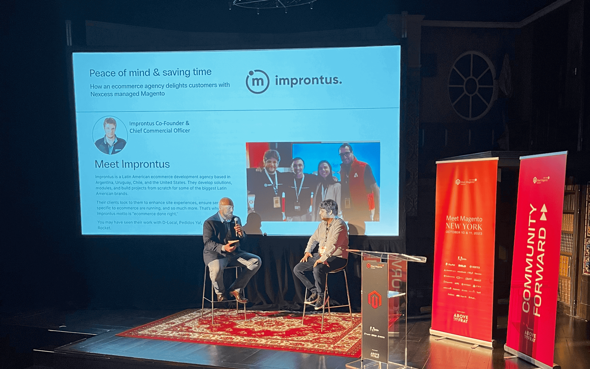The e-commerce, a developer's story session at meet magento nyc 2023